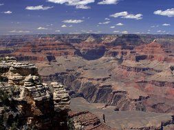 grand canyon gorge arizona usa blue sky