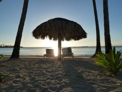 romantic place on the beach
