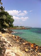 tropical beach in Sri Lanka