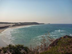 Ocean shore on a fraser island