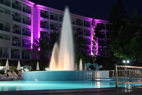 picture of the fountain in a hotel