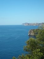 panoramic view of the sea coast in costa blanca