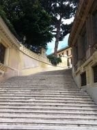 Stairs in the summer