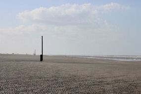 wide sandy beach