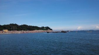 Panorama of the Xiamen port city