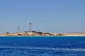 sand beach on island, egypt, giftun
