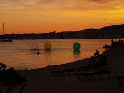 beauty of croatian sunset