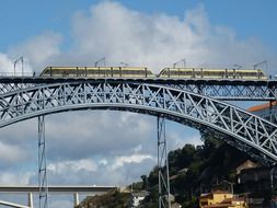 arched railway bridge in portugal