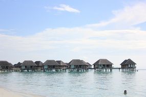 water villas in the Maldives