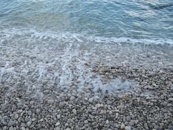 cold pebble beach
