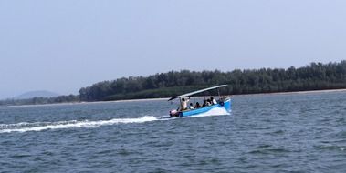 Speed boat in India