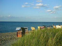 sunny beach on the baltic sea