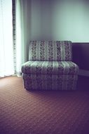 empty cozy lonely vintgae chair