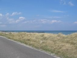 road along the dunes of the Baltic Sea