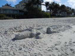 sandy beach for sculpture