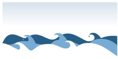 waves on sea drawing