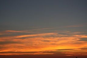 orange sky at twilight
