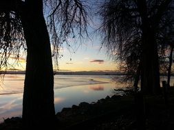 Barr Lake at dusk