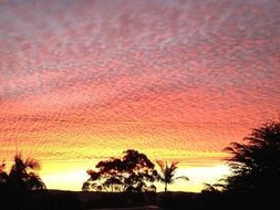 sunset on the Shelly beach