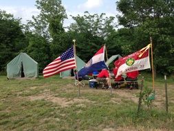 camp tent flags