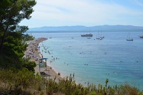 summer holiday on the coast in Croatia