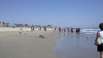 Ocean beach in California