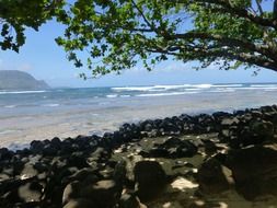 stones on the beach in Hawaii