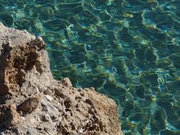 view from the cliff of the Mediterranean Sea