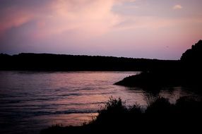 lake sunset