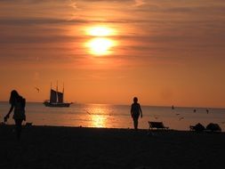 sunset in Scheveningen