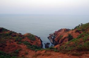 rocky hills by the sea