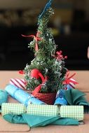 little christmas tree with decorations