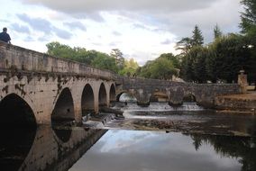 medieval bridge, France, brantome