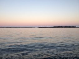 sea water at dusk