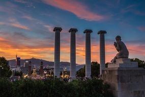 barcelona montjuic plaza