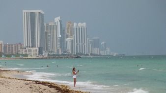 girl on the coast in miami