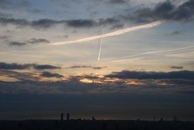 dark clouds on the horizon in barcelona