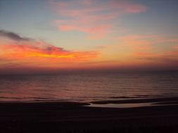 sunset over the coast at Bethany Beach