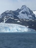 view of the glacier in Antarctica