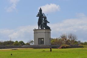 bronze statue in Nusa Dua, Asia