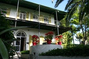Facade of the Hemingway House in Florida