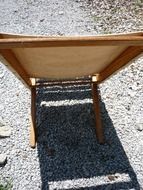 folding chair shadow