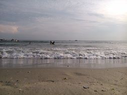 photo of ocean waves from the shore