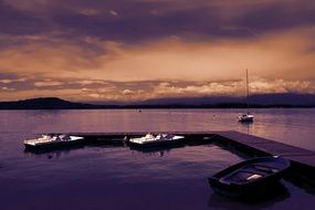 boats at the pier