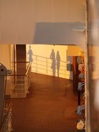 the shadows vacationers on a ship