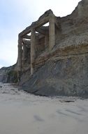 ruins on the beach