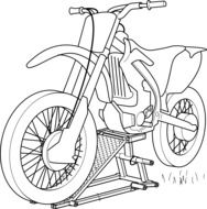motorcycle sketch drawing