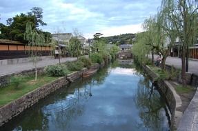 beauty zone near the river in japan