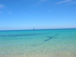 blue sea in fuerteventura