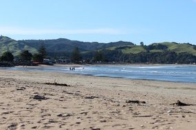 sand beach on coastline